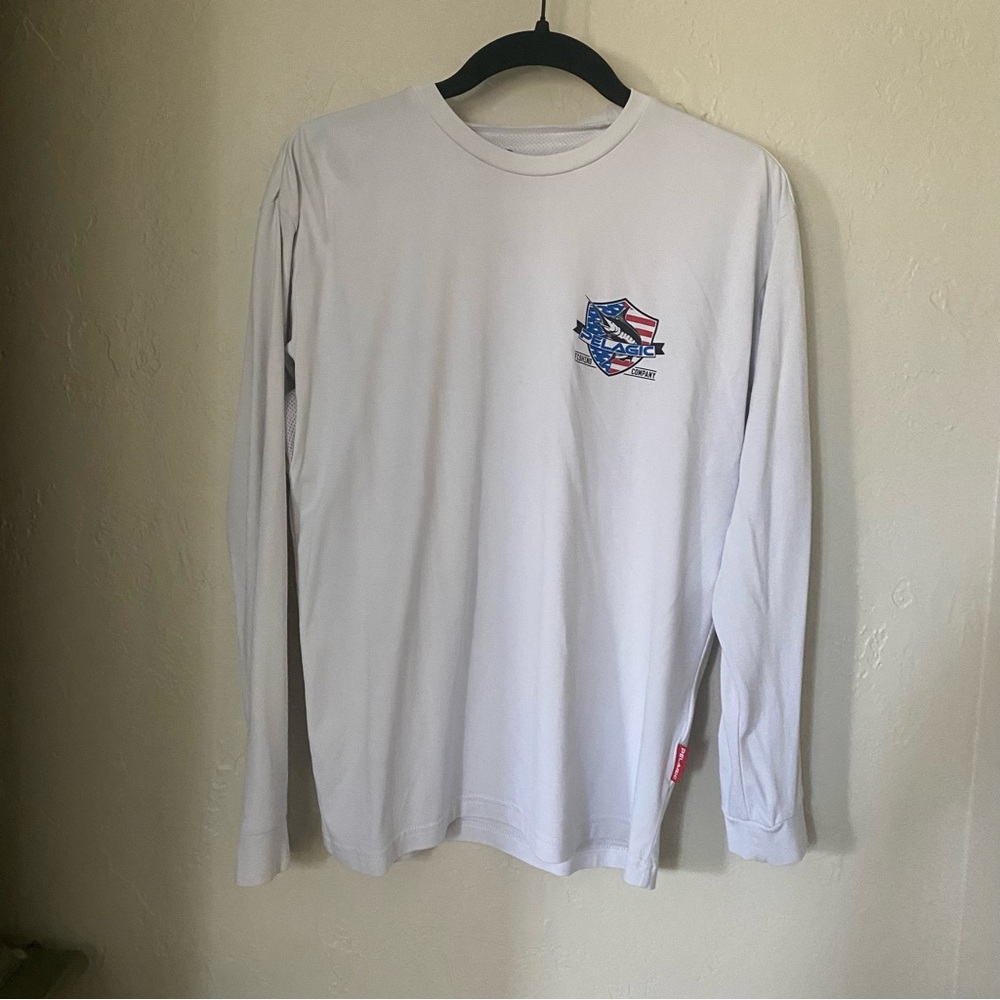 White Long Sleeve Men's Shirt